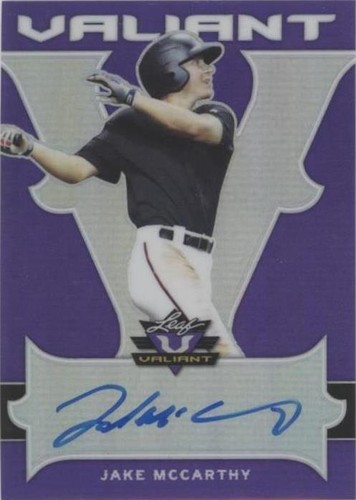 2018 Leaf Valiant - Jake McCarthy #BA-JM1