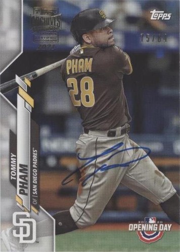 2021 Topps Archives Signature Series - Tommy Pham #20TOD-74