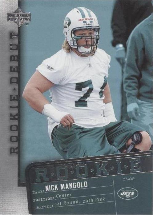 2006 Upper Deck Rookie Debut Nick Mangold #165
