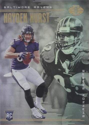 2018 Panini Illusions Hayden Hurst Shannon Sharpe #13