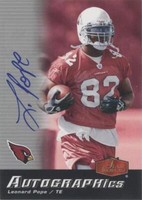 2006 Flair Showcase Leonard Pope #AU-LP