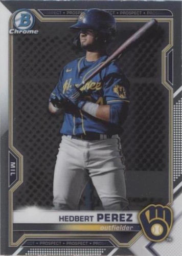 2021 Bowman Chrome - Hedbert Perez #BCP-203