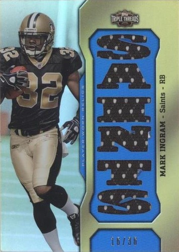 2011 Topps Triple Threads Mark Ingram #TTR-8