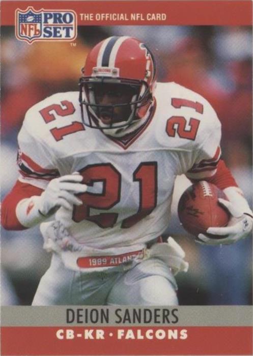 1990 Pro 套装 FACT 辛辛那提 Deion Sanders #36