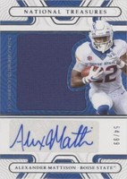 2022 Panini National Treasures Collegiate Alexander Mattison #SIL-AMA