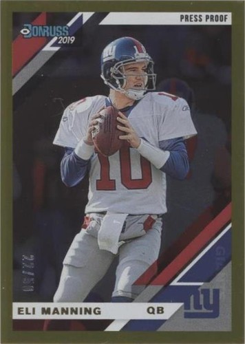 2019 Panini Donruss Eli Manning #178 V