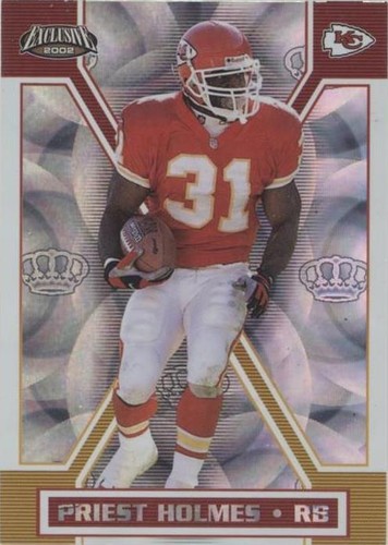 2002 Pacific Exclusive Priest Holmes #84