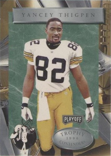 1996 Playoff Trophy Contenders Yancey Thigpen #82
