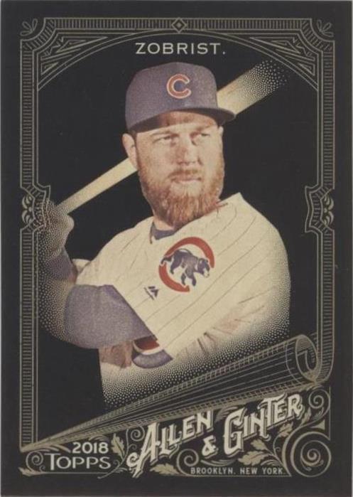 2018 Topps Allen & Ginter's X - Ben Zobrist #165