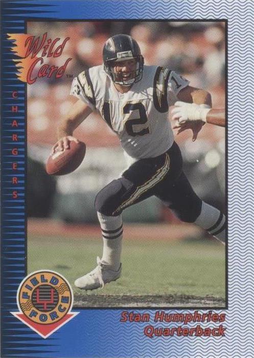 1993 Wild Card Stan Humphries #WFF-40