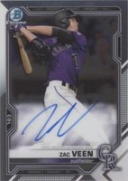 2021 Bowman - Zac Veen #CPA-ZV