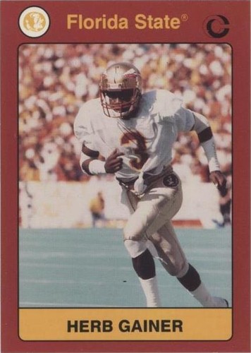 1991 Collegiate Collection Florida State Seminoles Herb Gainer #6