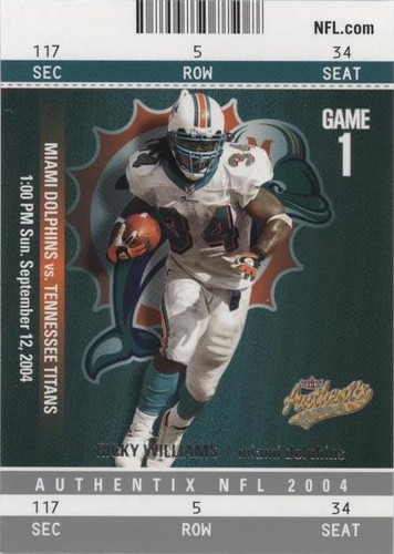 2004 Fleer Authentix Ricky Williams #45