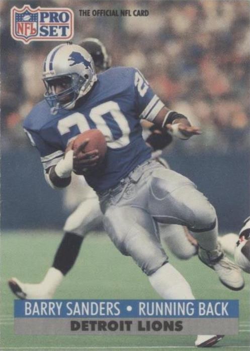 1991 Pro Set Barry Sanders #502
