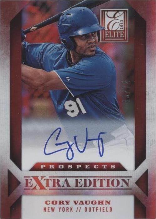 2013 Panini Elite Extra Edition - Cory Vaughn #187