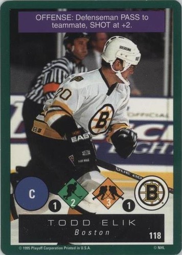 1995-96 Playoff One on One Challenge - Todd Elik #118