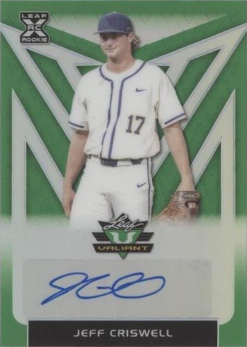 2020 Leaf Valiant - Jeff Criswell #BA-JC1