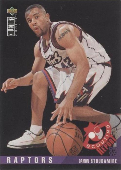 1995-96 Upper Deck Collector's Choice International French II - Damon Stoudamire #136