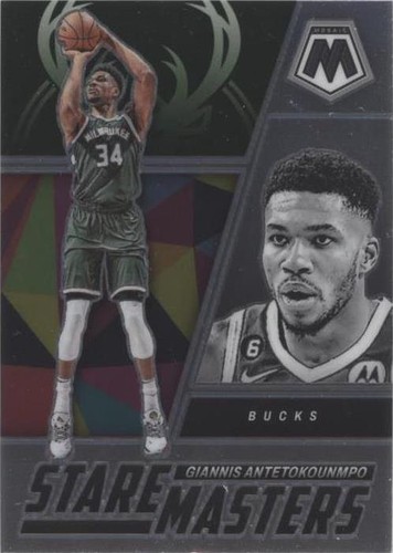 2022-23 Panini Mosaic Choice Giannis Antetokounmpo #15 Red Yellow