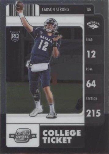 2022 Panini Chronicles Draft Picks Carson Strong #11