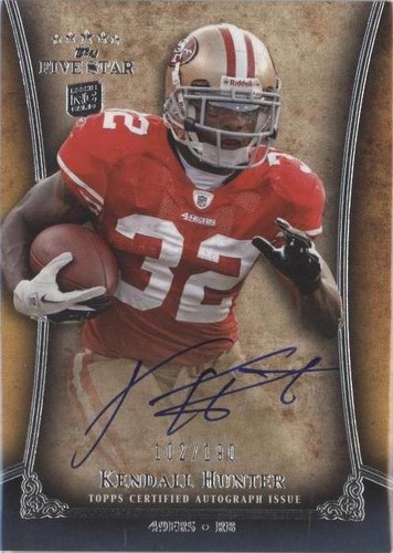 2011 Topps Five Star Kendall Hunter #FSFA-KH