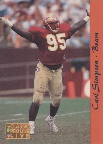 1993 Classic Pro Line Live Carl Simpson #31