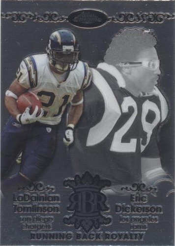 2007 Topps Chrome Eric Dickerson LaDainian Tomlinson #RBRD-TD