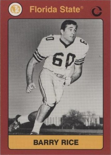 1991 Collegiate Collection Florida State Seminoles Barry Rice #106