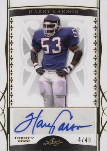 2022 Leaf Trinity Harry Carson #BA-HC1