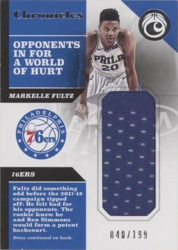 2017-18 Panini Chronicles - Markelle Fultz #CS-MFZ