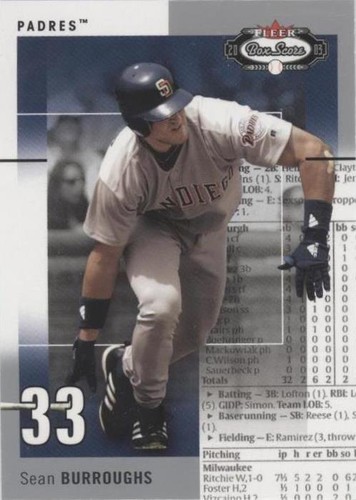 2003 Fleer Box Score - Sean Burroughs #45