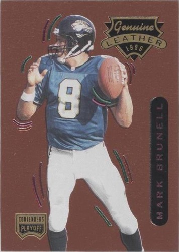 1996 Playoff Contenders Leather Mark Brunell #90