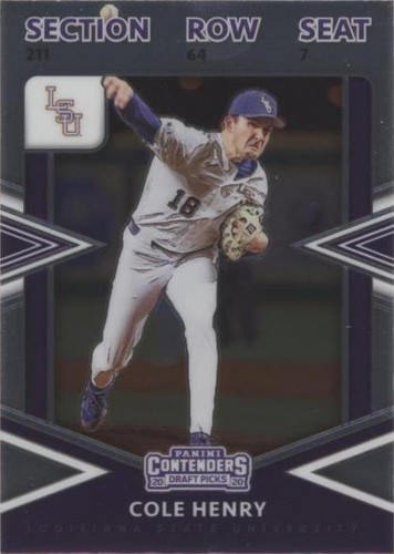 2020 Panini Elite Extra Edition - Cole Henry #CT-CH