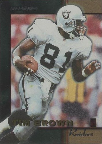 1996 Score Board NFL Lasers Tim Brown #55