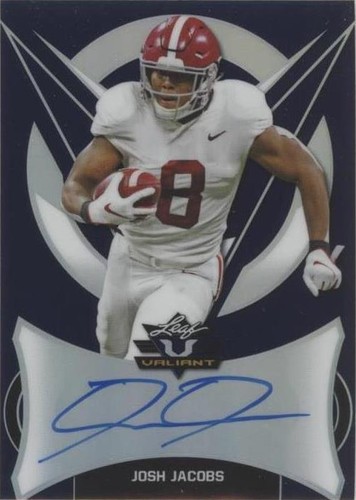 2019 Leaf Valiant Josh Jacobs #BA-JJ3