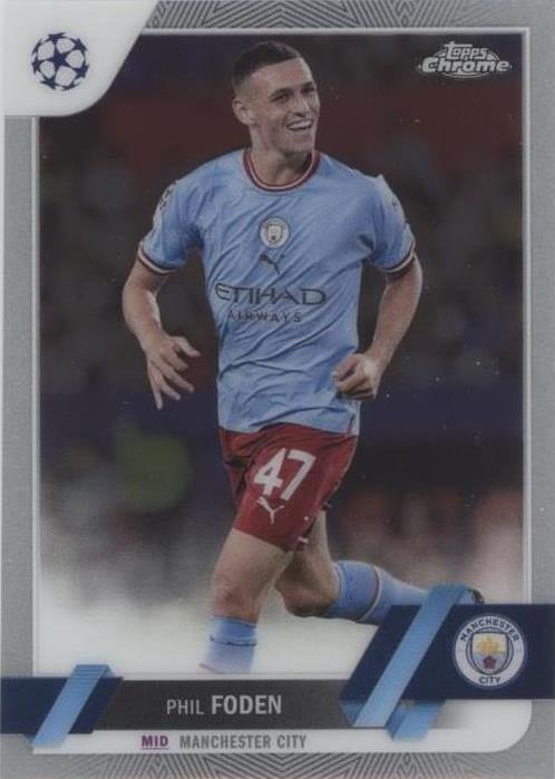 2022-23 Topps Chrome UEFA Club Competitions Phil Foden #47