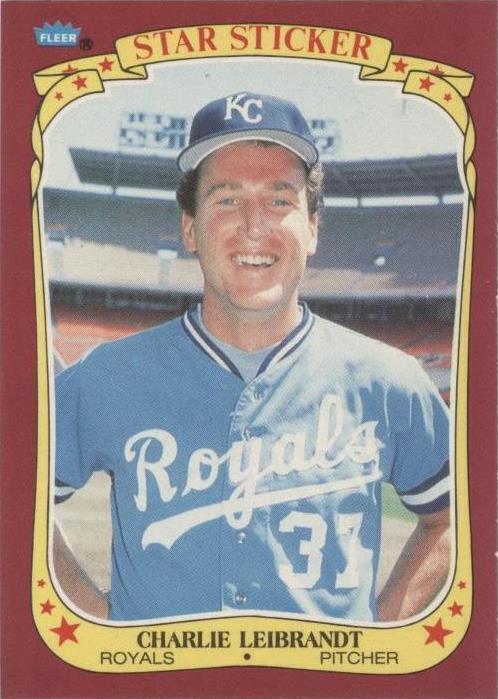 1986 Fleer Star Stickers - Charlie Leibrandt #69 for sale | eBay