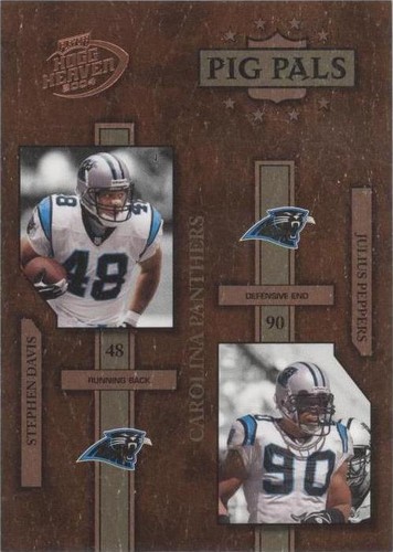 2004 Playoff Hogg Heaven Julius Peppers Stephen Davis #PP-5