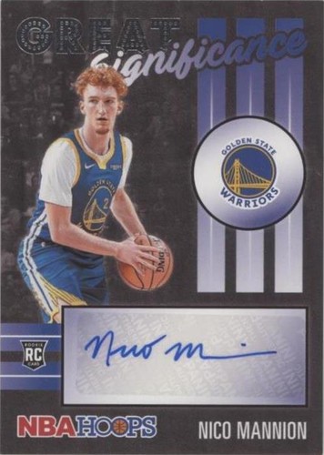 2020-21 Panini NBA Hoops - Nico Mannion #GS-NMN