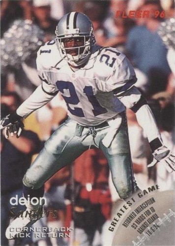 1996 Fleer Deion Sanders #36