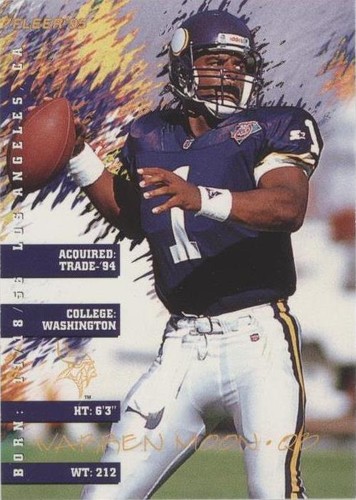 1995 Fleer Shell FACT Warren Moon #83