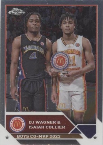 2023 Topps Chrome McDonald's All American - Dj Wagner/Isaiah Collier #99
