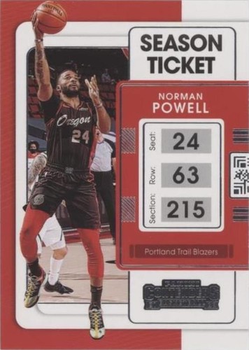 2021-22 Panini Contenders - Norman Powell #49