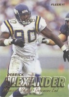 1997 Fleer Derrick Alexander #121