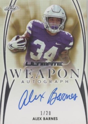 2019 Leaf Ultimate Alex Barnes #WA-AB1
