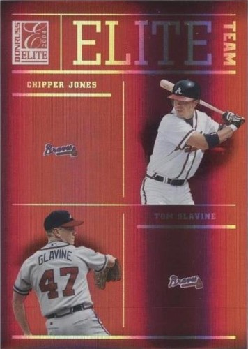 2004 Donruss Elite - Chipper Jones Greg Maddux Ryan Klesko #ET-7