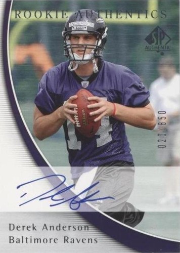 2005 SP Authentic Derek Anderson #190