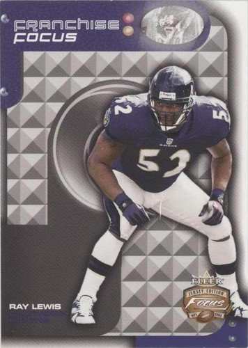 2002 Fleer Focus Jersey Edition Ray Lewis #3FF