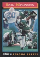 1992 Score Brian Washington #364