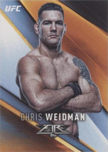 2017 Topps UFC Fire - Chris Weidman #7